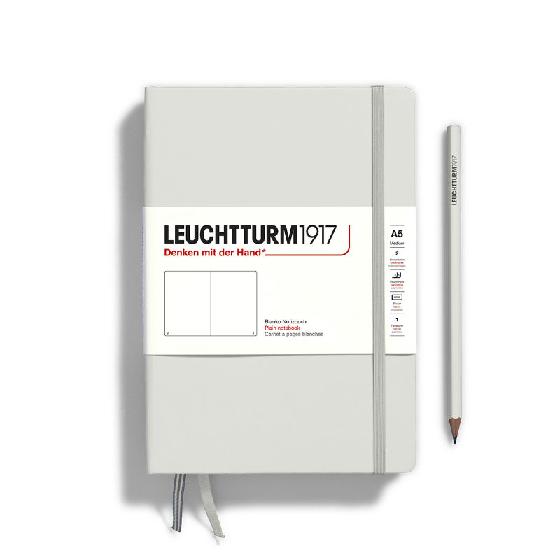 Image de  Carnet Leuchtturm A5 uni light grey 