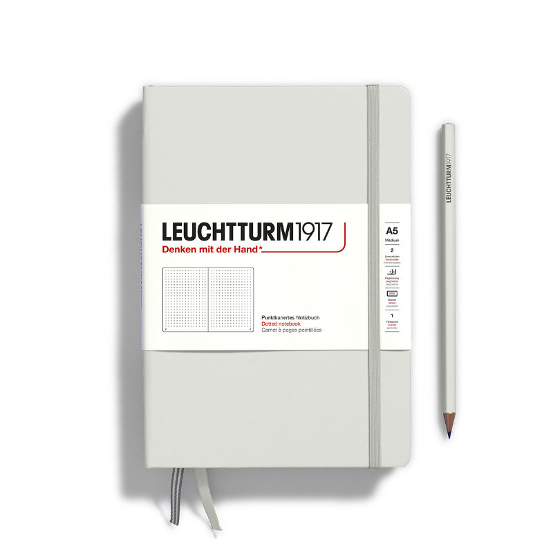 Image de  Carnet Leuchtturm A5 pointillés light grey 