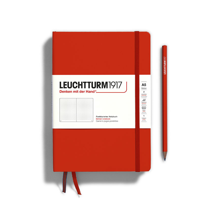 Image de  Carnet Leuchtturm A5 pointillés fox red 