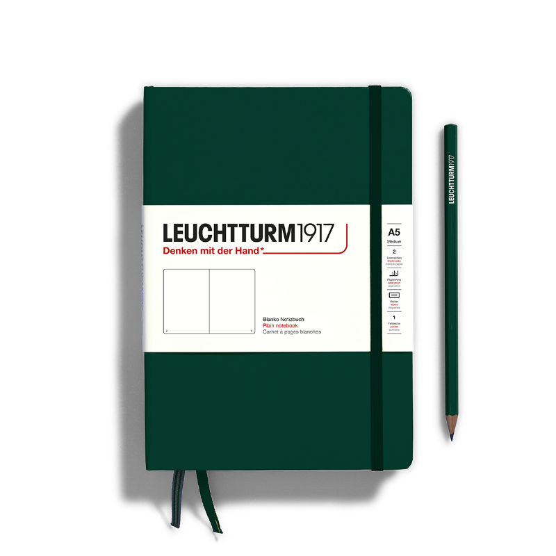 Image de  Carnet Leuchtturm A5 uni forest green 