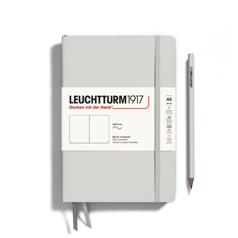Image de  Carnet Leuchtturm souple A5 uni light grey 