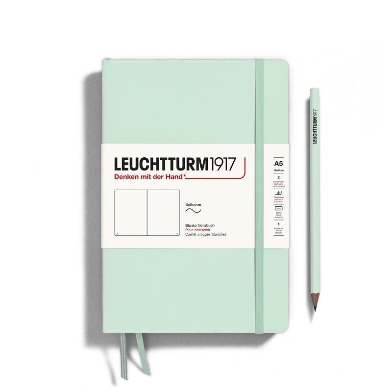 Image de  Carnet Leuchtturm souple A5 uni mint green 