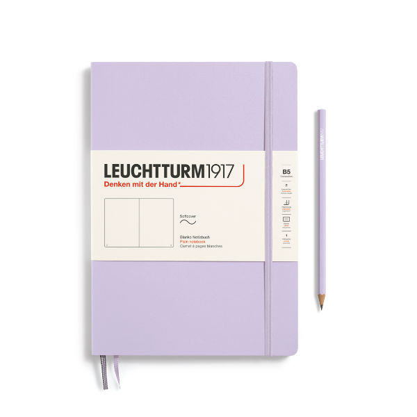 Image de  Carnet Leuchtturm souple B5 uni lilas 
