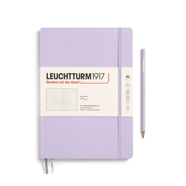 Image de  Carnet Leuchtturm souple B5 pointillés lilas 