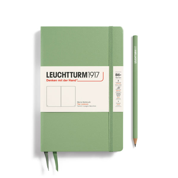 Image de  Carnet Leuchtturm B6+ uni sauge 