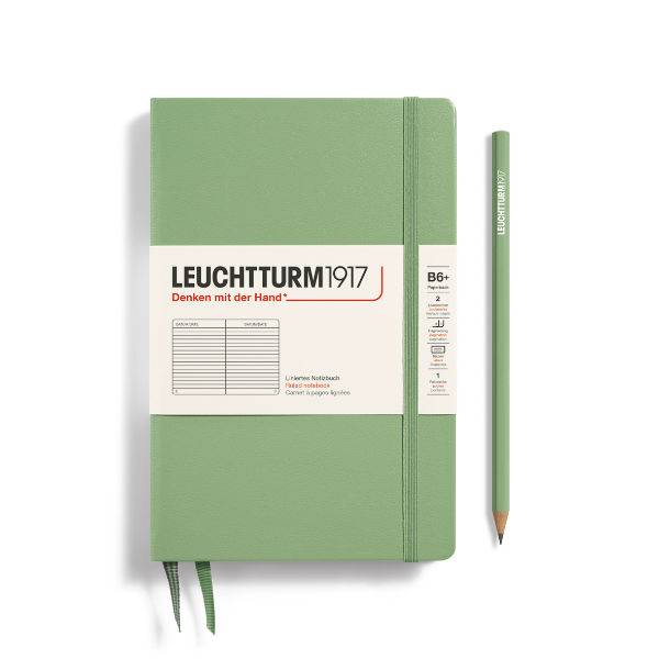 Image de  Carnet Leuchtturm B6+ ligné sauge 