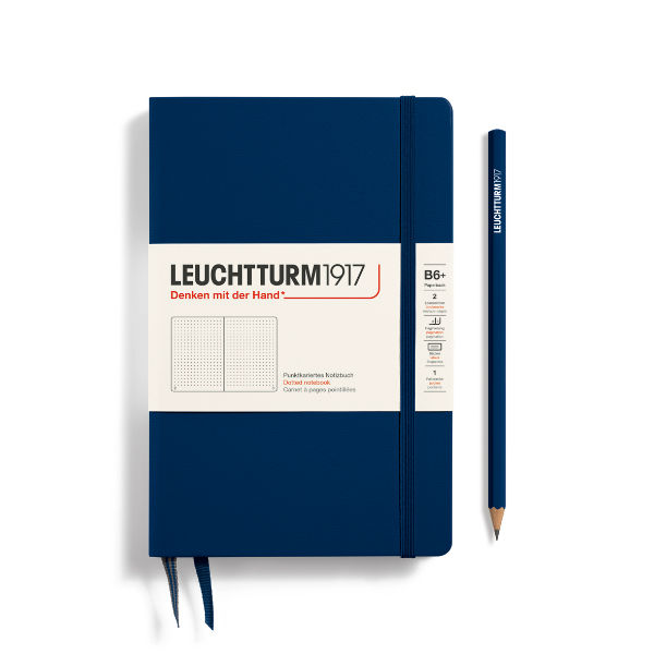 Image de  Carnet Leuchtturm B6+ pointillés bleu marine 