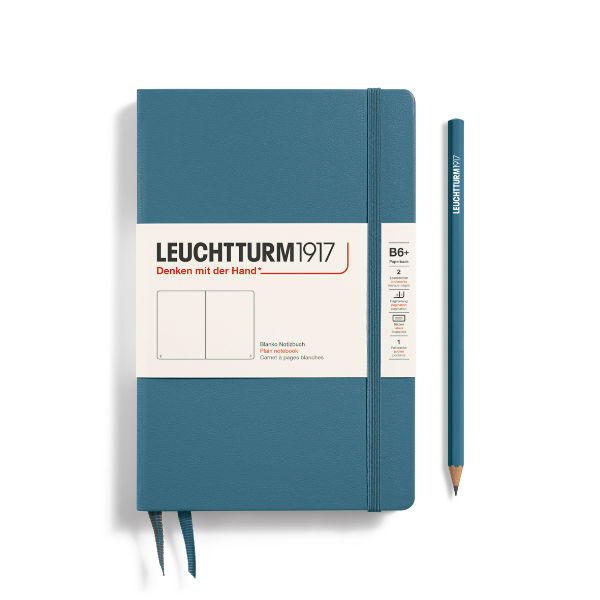 Image de  Carnet Leuchtturm B6+ uni stone blue 