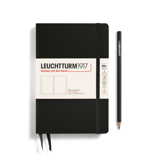 Image de  Carnet Leuchtturm B6+ uni noir 