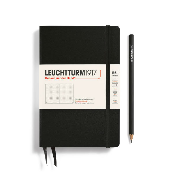 Image de  Carnet Leuchtturm B6+ pointillés noir 