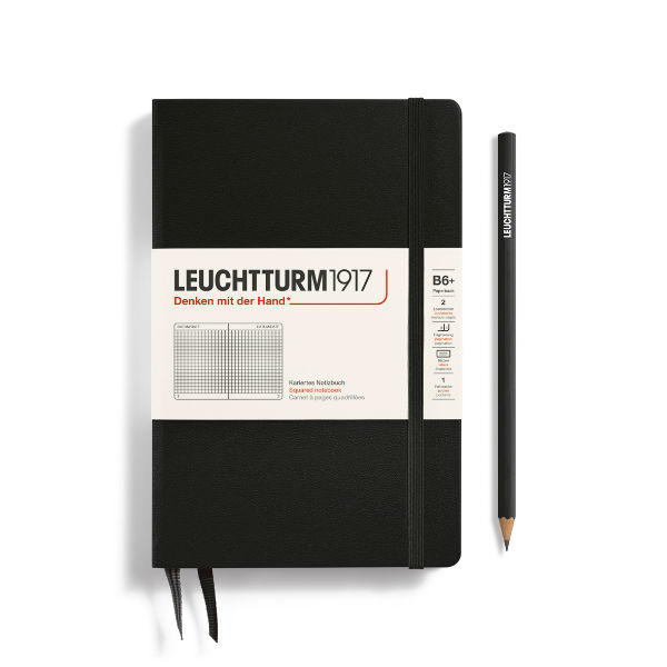 Image de  Carnet Leuchtturm B6+ 5x5 noir 