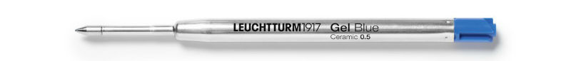 Ref. LEU368526, Lot 2 rech stylo gel leuch drehgriffel 0,5 bleu, Bleu, marque LEUCHTTURM