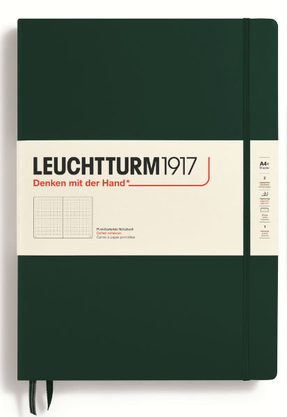 Image de  Carnet leuchtturm master a4+ pointillÉs vert forÊt 