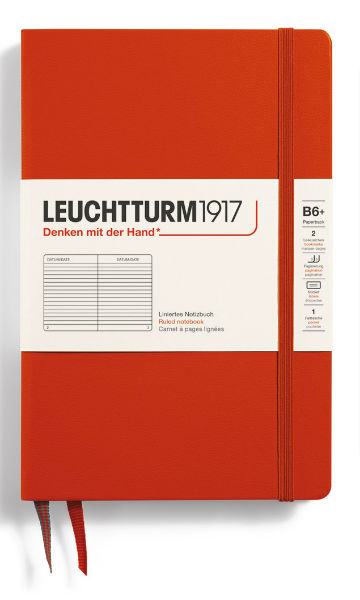 Image de  Carnet Leuchtturm B6+ ligné  fox red 