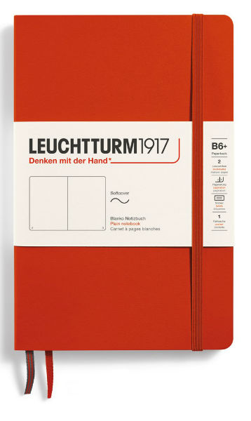 Image de  Carnet Leuchtturm souple B6+ uni fox red 