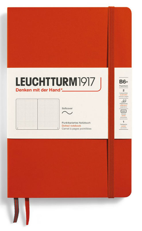 Image de  Carnet Leuchtturm souple B6+ pointillés fox red 
