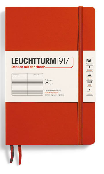 Image de  Carnet Leuchtturm souple B6+ ligné fox red 