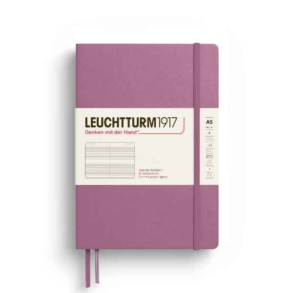 Image de  Carnet Leuchtturm A5 ligné dusty rose 