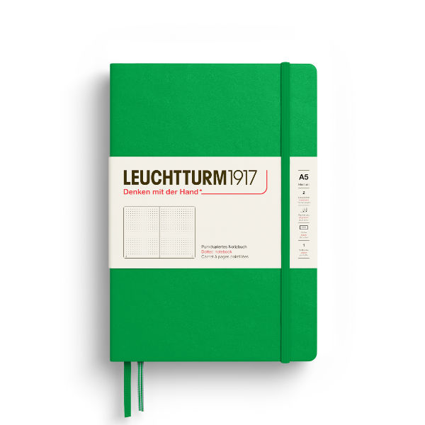 Image de  Carnet Leuchtturm A5 pointillés spring leaf 