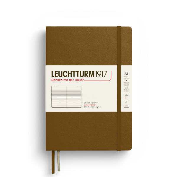 Image de  Carnet Leuchtturm A5 ligné spice brown 