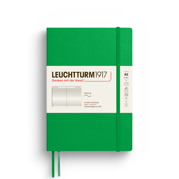 Image de  Carnet Leuchtturm souple A5 ligné spring leaf 