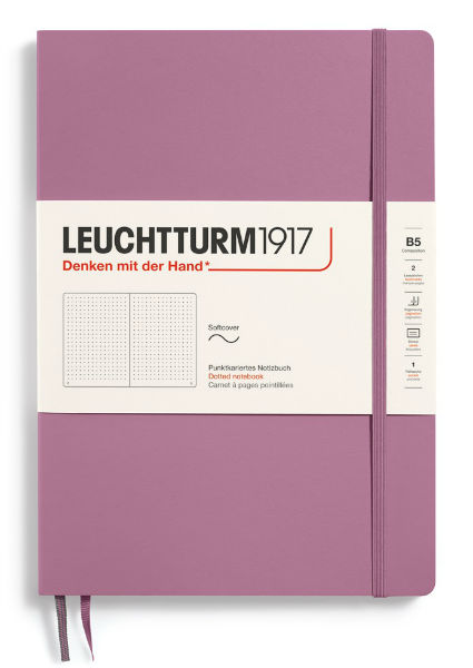Image de  Carnet leuchtturm souple b5 pointillÉs dusty rose 