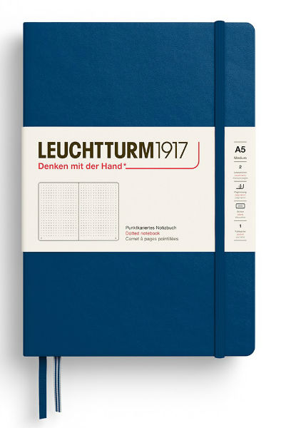 Image de  Carnet Leuchtturm A5 pointillés indigo 