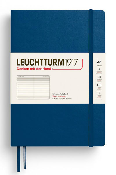 Image de  Carnet Leuchtturm A5 ligné indigo 