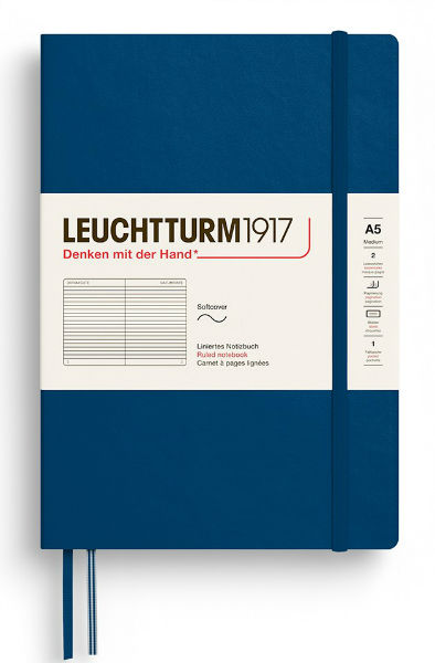 Image de  Carnet Leuchtturm souple A5 ligné indigo 