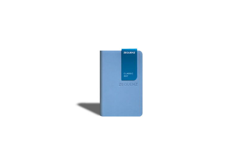 Ref. LMG360TCJA7LBR, Carnet A7 Zequenz classic 360° ligné bleu clair, Bleu, marque ZEQUENZ