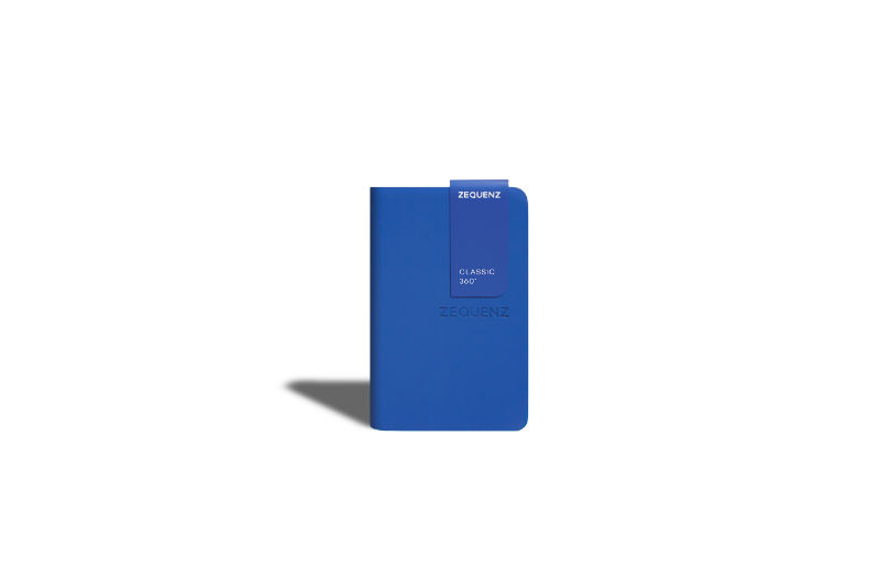 Ref. LMG360TCJA7RBR, Carnet A7 Zequenz classic 360° ligné bleu royal, Bleu, marque ZEQUENZ