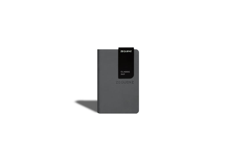 Ref. LMG360TCJA7STR, Carnet A7 Zequenz classic 360° ligné noir, Noir, marque ZEQUENZ