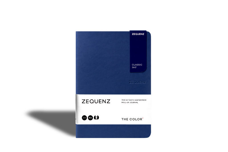 Ref. LMG360TCJB6LITEDND, Carnet B6 Zequenz classic 360° pointillés bleu foncé, Bleu, marque ZEQUENZ