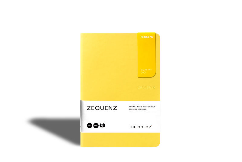 Ref. LMG360TCJB6LITEMTD, Carnet B6 Zequenz classic 360° pointillés moutarde, Jaune, marque ZEQUENZ