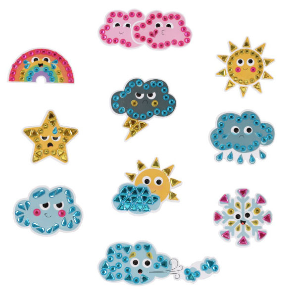 Image de  Pack de 10 magnets à strasser - temps 