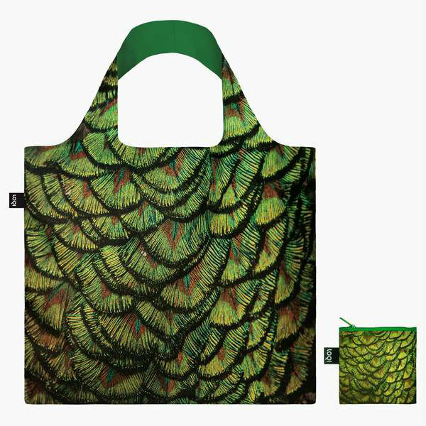 Image de  Sac de courses pliable National Géographie paon indien 