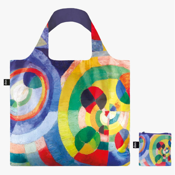 Image de  Sac de courses pliable Robert Delaunay cercles 