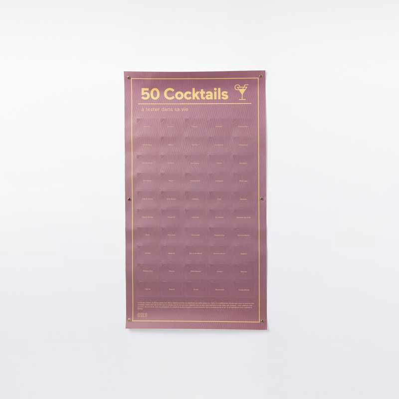 Image de  50 cocktails a boire poster 
