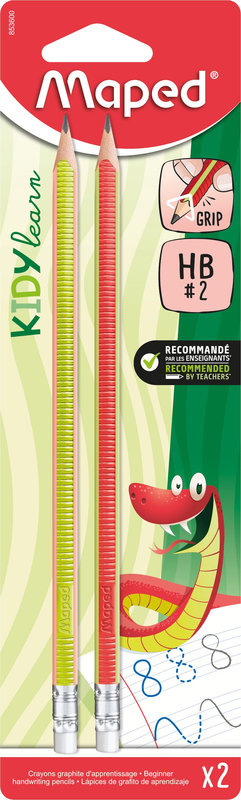 Image de  Blister 2 crayons à papier Extrude Kidy Learn 