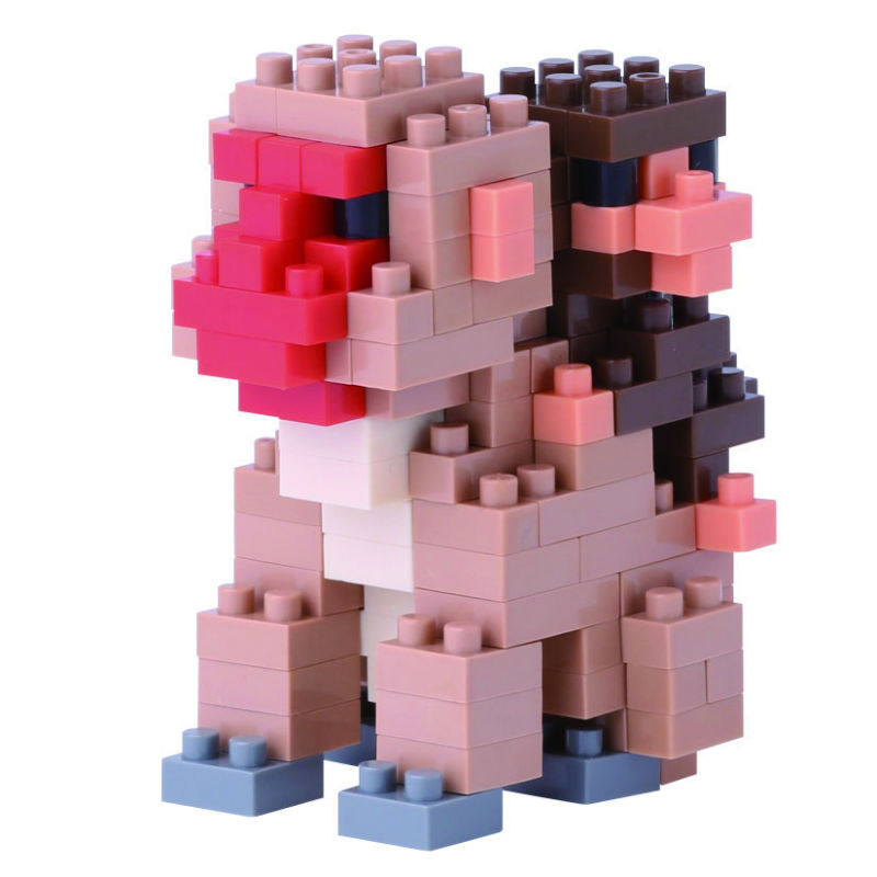 Ref. MARNBC162, NANOBLOCK Mini Series Maman et bébé singe, marque NANOBLOCK