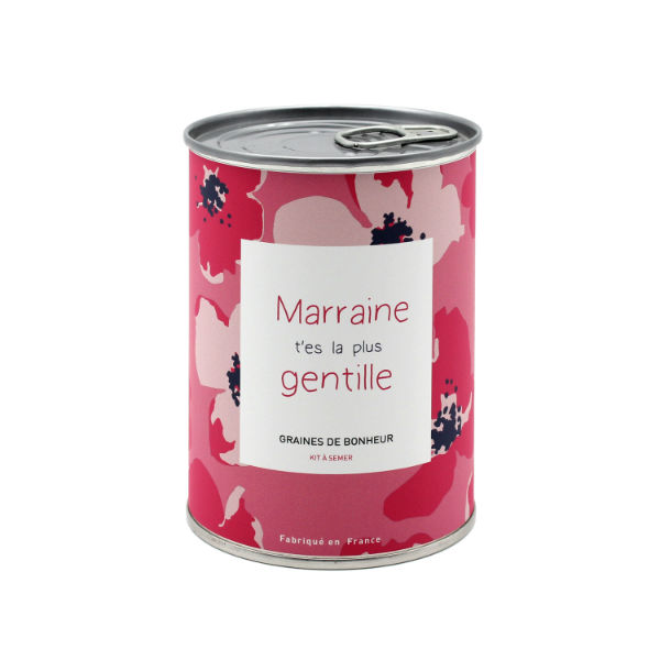 Ref. MAUNFAMMARRAINE, Kit à semer Marraine t'es la plus gentille, marque MAUVAISES GRAINES