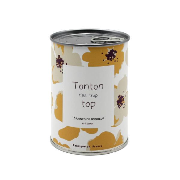 Ref. MAUNFAMTONTON, Kit à semer Tonton t'es trop top, marque MAUVAISES GRAINES