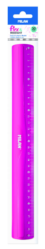 Ref. MIL353801P, Règle 30cm rose, Rose, marque MILAN