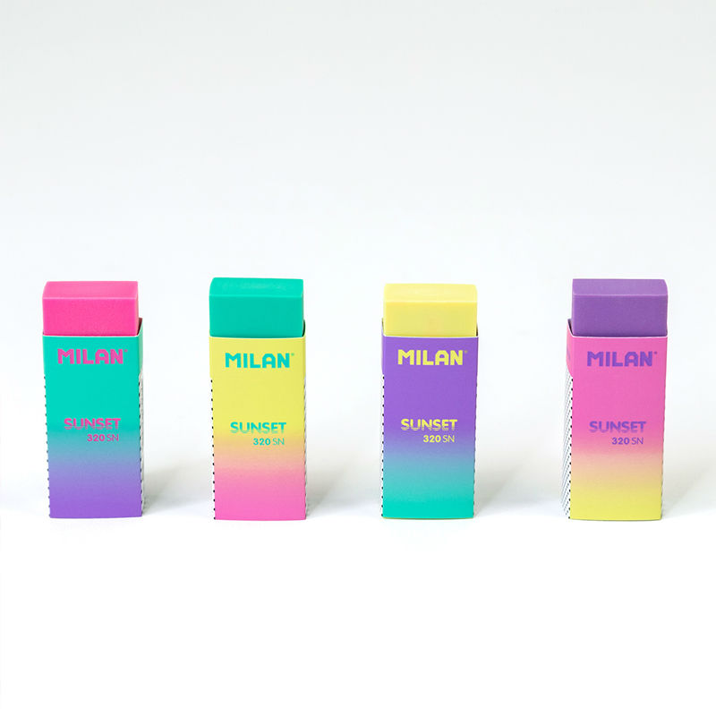 Ref. MILCPM320SND, Gomme nata Sunset 320 - Coloris Aléatoires, Assorties, marque MILAN