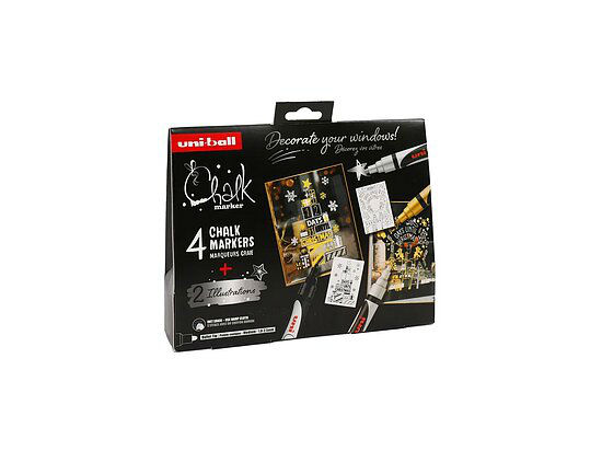 Image de  Set de 4 marqueurs craie Chalk scandinave 