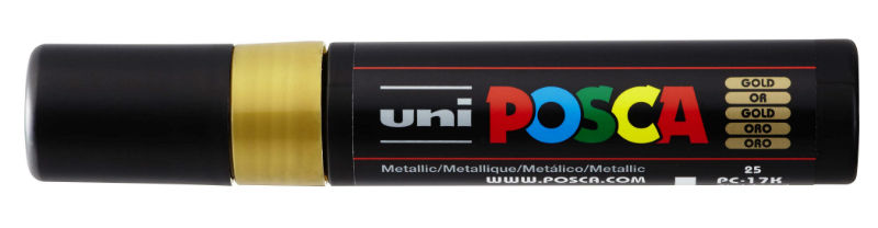 Image de  Marqueur Posca pointe extra large or 