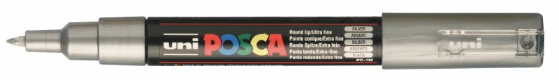 Image de  Marqueur Posca pointe extra fine argent 