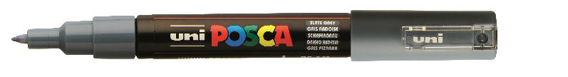 Image de  Marqueur Posca pointe extra fine gris ardoise 