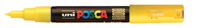 Image de  Marqueur Posca pointe extra fine jaune paille 