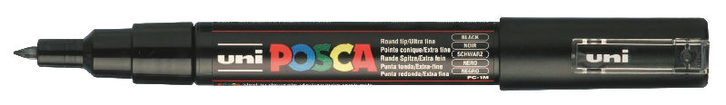 Image de  Marqueur Posca pointe extra fine noir 